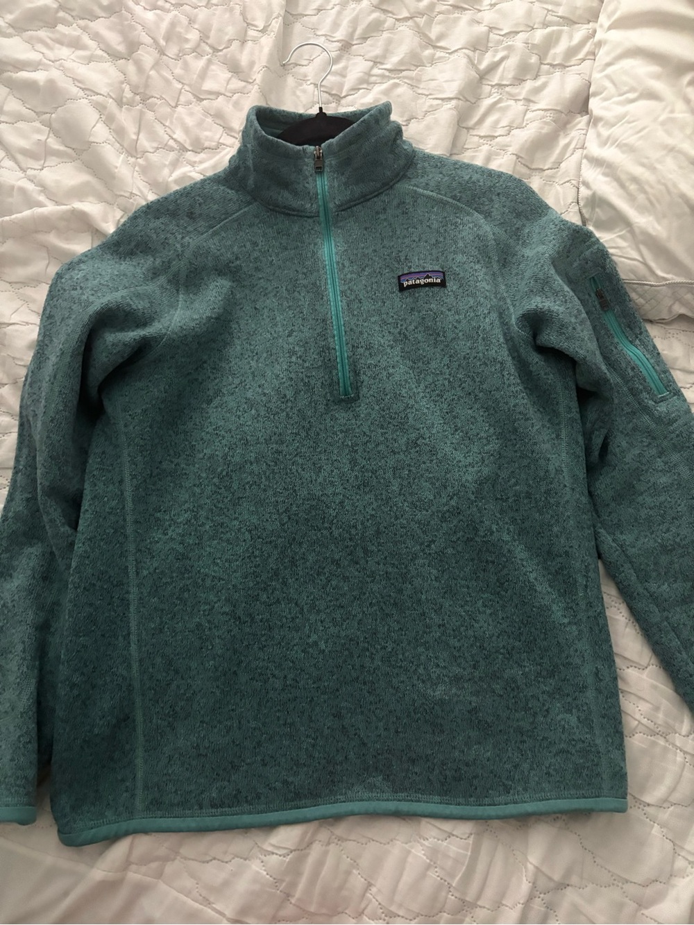 Patagonia Men’s Teal Half-Zip Fleece Pullover